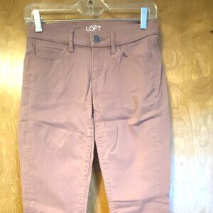 Dusty pink LOFT slim fit jeans